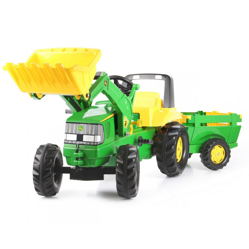 rolly toys Tracteur enfant à pédales rollykid John Deere remorque rollyKid  012190