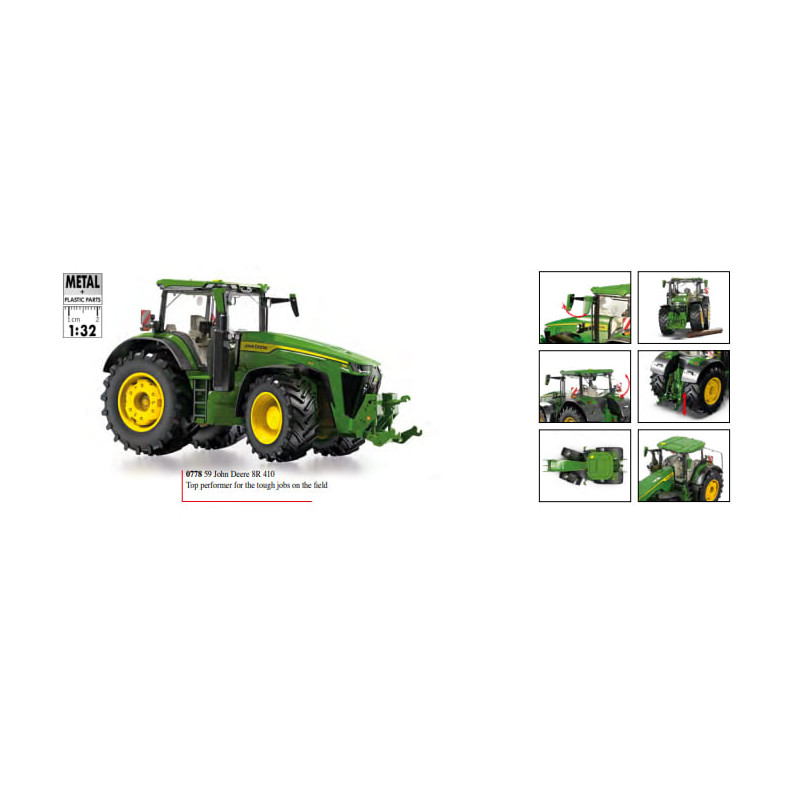 Tracteur 8R 410, 410 HP, Tracteurs pour culture en ligne