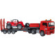 Camion MAN TGA porte-char et son MANITOU MLT 633 BRUDER 1/16