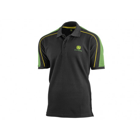 Polo JOHN DEERE Noir-Vert MCL201602016 Taille XL