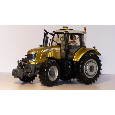 TRACTEUR MASSEY FERGUSON 7624 Dyna-vt GOLD H4153 UNIVERSAL HOBBIES 1/32